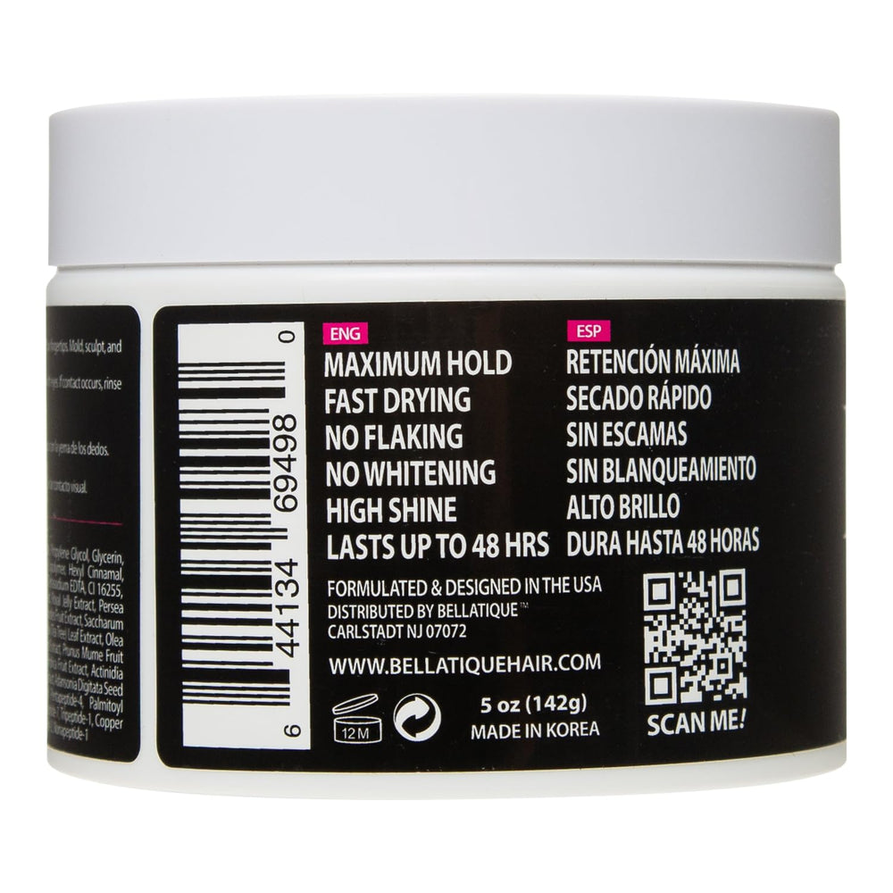 PINK LEMON Braiding Gel in hand ready for quick touch-ups