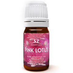 Sz Essentials Pink Lotus Essential Oil bottle close-up