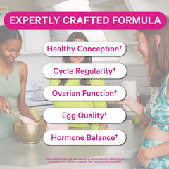 Product shot: Pink Stork Fertility Supplements bottle – secondary angle