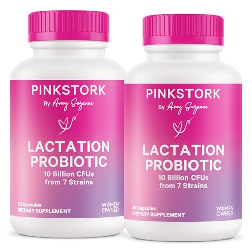 Pink Stork Lactation Probiotic bottle label