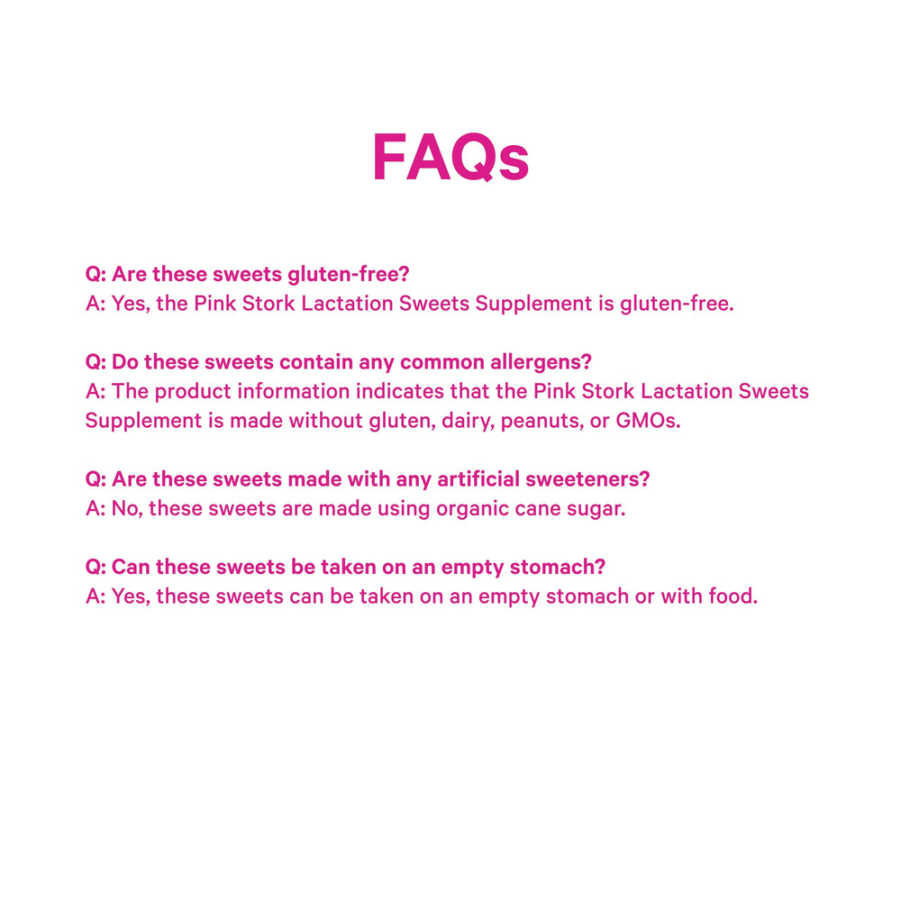 Pink Stork postpartum products lineup including lactation sweets