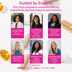 Prenatal vitamins with Pink Stork DHA softgels