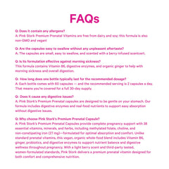 Women-owned Pink Stork branding for prenatal vitamins