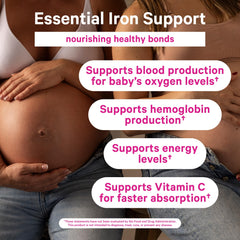Additional pack shot of Pink Stork Prenatal Iron Gummies