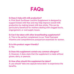 Lifestyle image of mom with baby and Pink Stork Lecithin