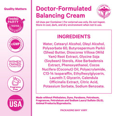 Pink Stork Wild Yam Cream unscented packaging ideal for sensitive skin.