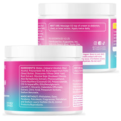 Pink Stork Wild Yam Cream applied to skin showing gentle daily balance potential.