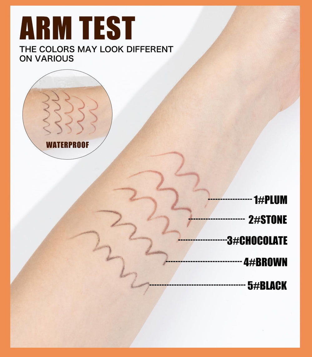 Pinkiou eyeliner pencil demonstrates creamy glide for easy application