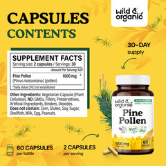 Pinus massoniana pine pollen extract ingredients label