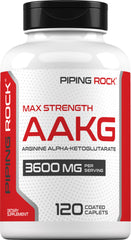 Piping Rock front packaging showing bottle and caplets for easy identification and storage