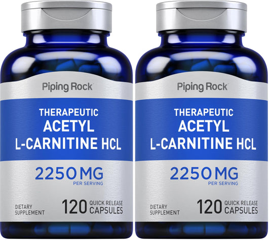 Front view of Piping Rock Acetyl L-Carnitine HCL Pack of 2