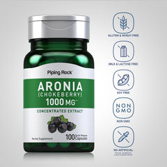 Piping Rock Aronia Berry Capsules label detail