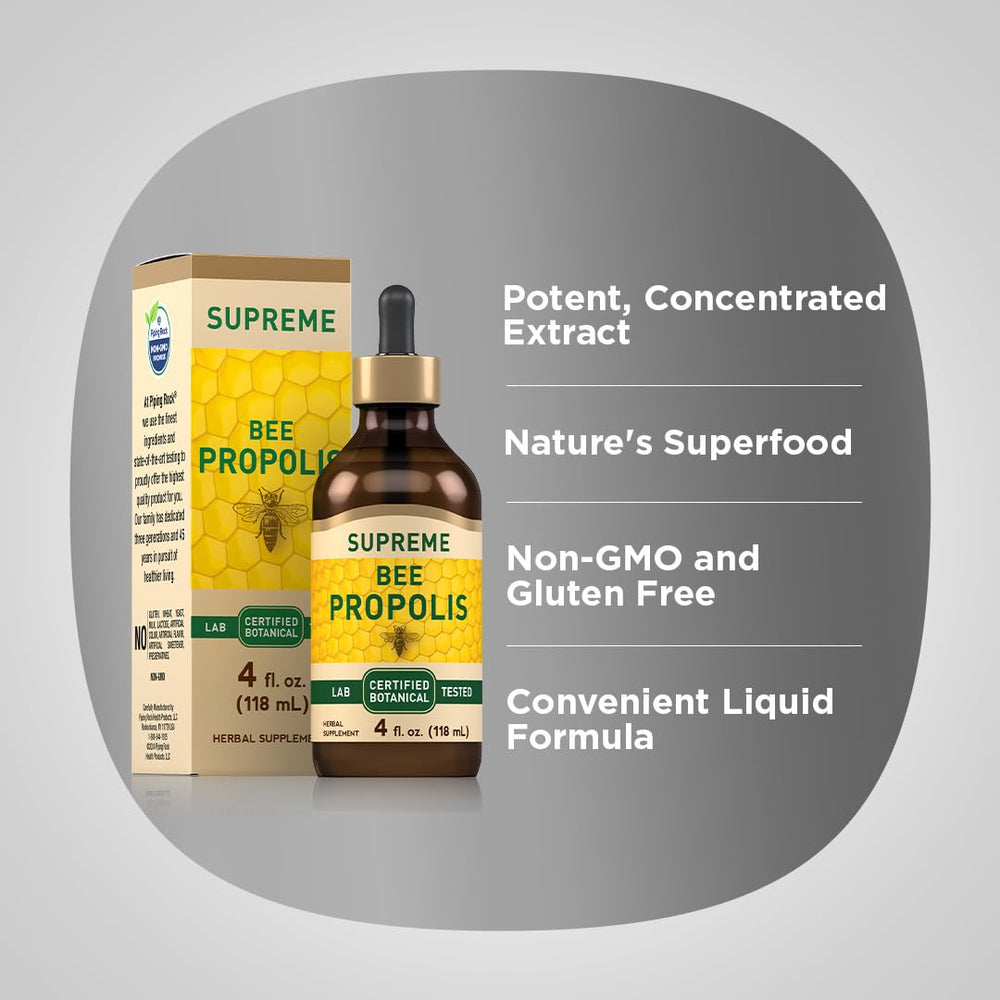 Bee Propolis tincture used with water and honey