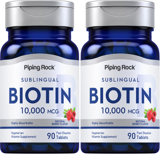 Piping Rock Biotin 10000mcg fast dissolve bottle