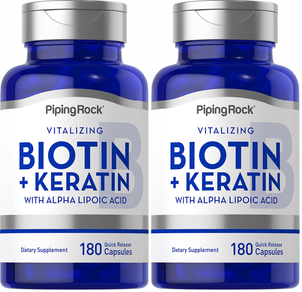 Piping Rock Biotin 5000mcg – 180 capsules