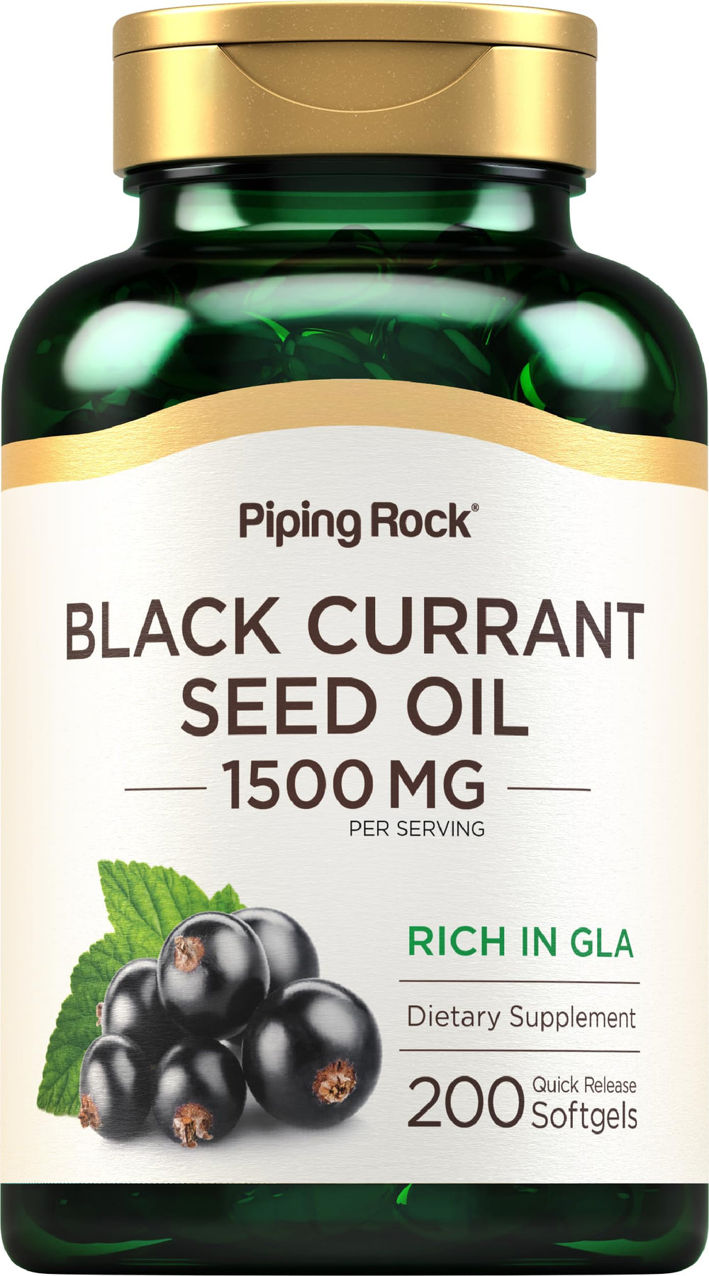 Piping Rock front packaging view showing 200-count bottle and clarity