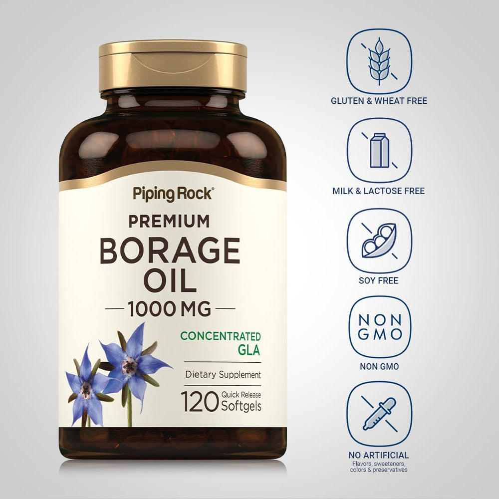 Piping Rock open bottle with softgels spilling, showing capsule size and fill