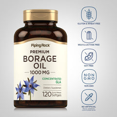 Piping Rock open bottle with softgels spilling, showing capsule size and fill
