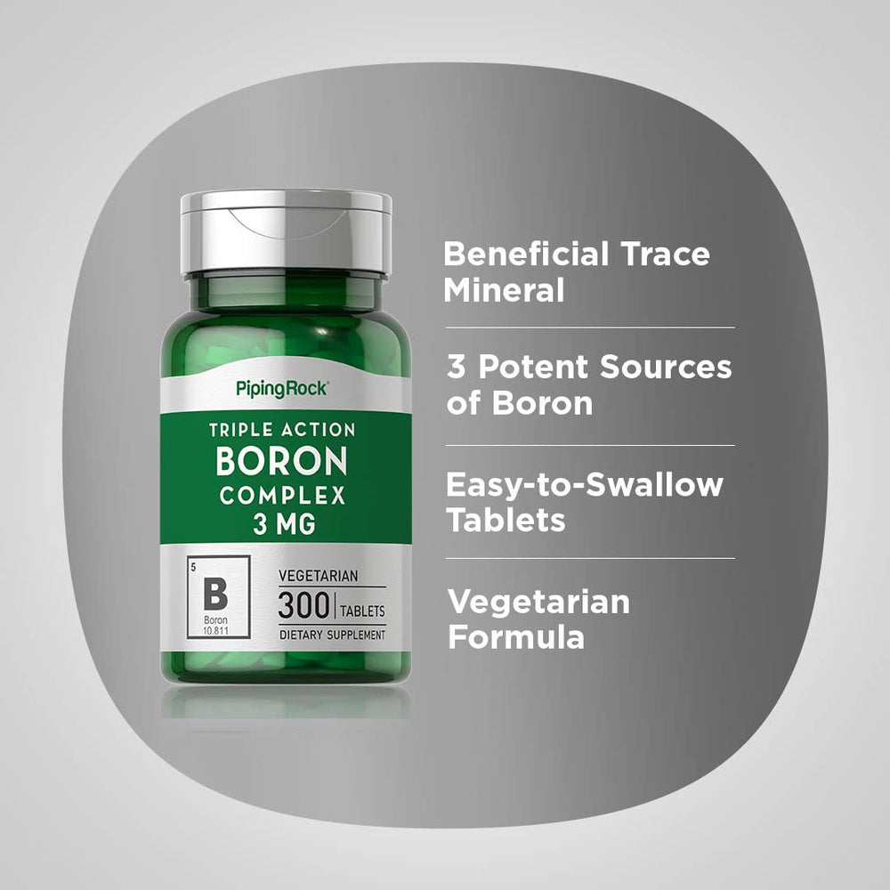 Piping Rock tablets in palm showing tablet size and simple daily dosing benefit