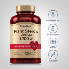Piping Rock bottle opened with softgels spilling to show supplement count and convenience