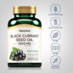 Piping Rock open bottle with softgels visible for convenient dosing