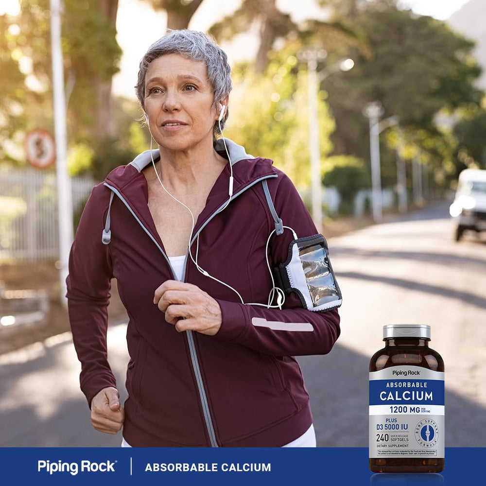 Piping Rock bottle on breakfast table, suggests convenient daily routine