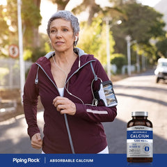 Piping Rock bottle on breakfast table, suggests convenient daily routine