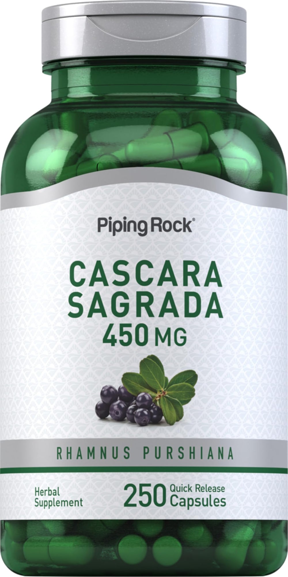 Piping Rock front bottle view showing label and bottle design benefits clarity