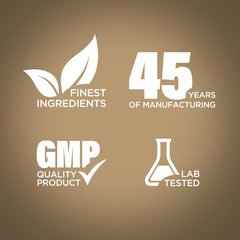 Piping Rock label close-up displaying ingredients and testing claims for trust
