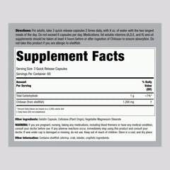 Piping Rock chitosan capsules close-up detail showing quick-release texture benefit