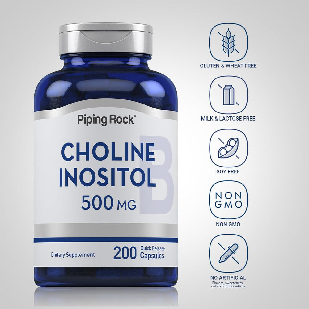Piping Rock Choline Inositol bottle on a white background