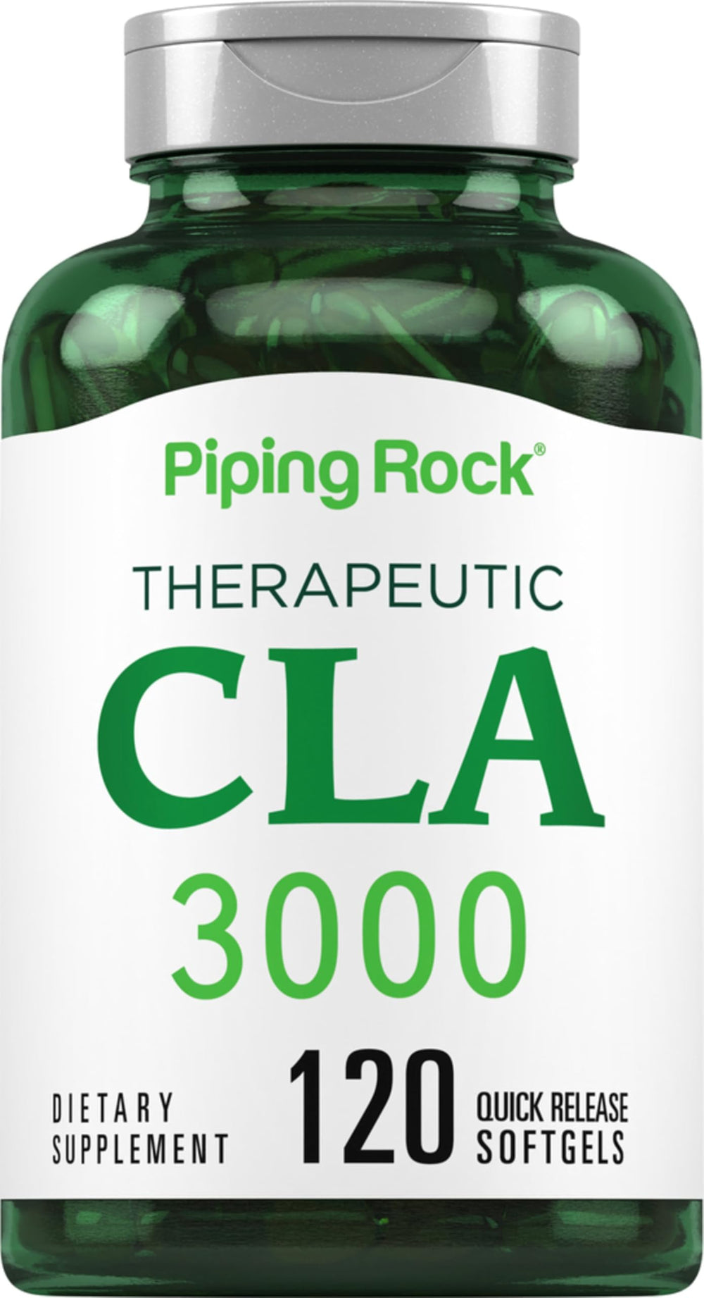 Piping Rock bottle front view showing label and serving information for easy identification