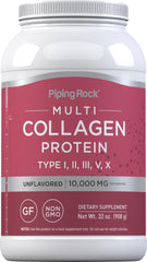 Piping Rock tub front view showing label and 32oz size, clear product information benefit