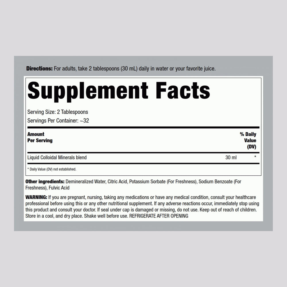 Piping Rock close-up label with ingredient highlights and testing badge benefit
