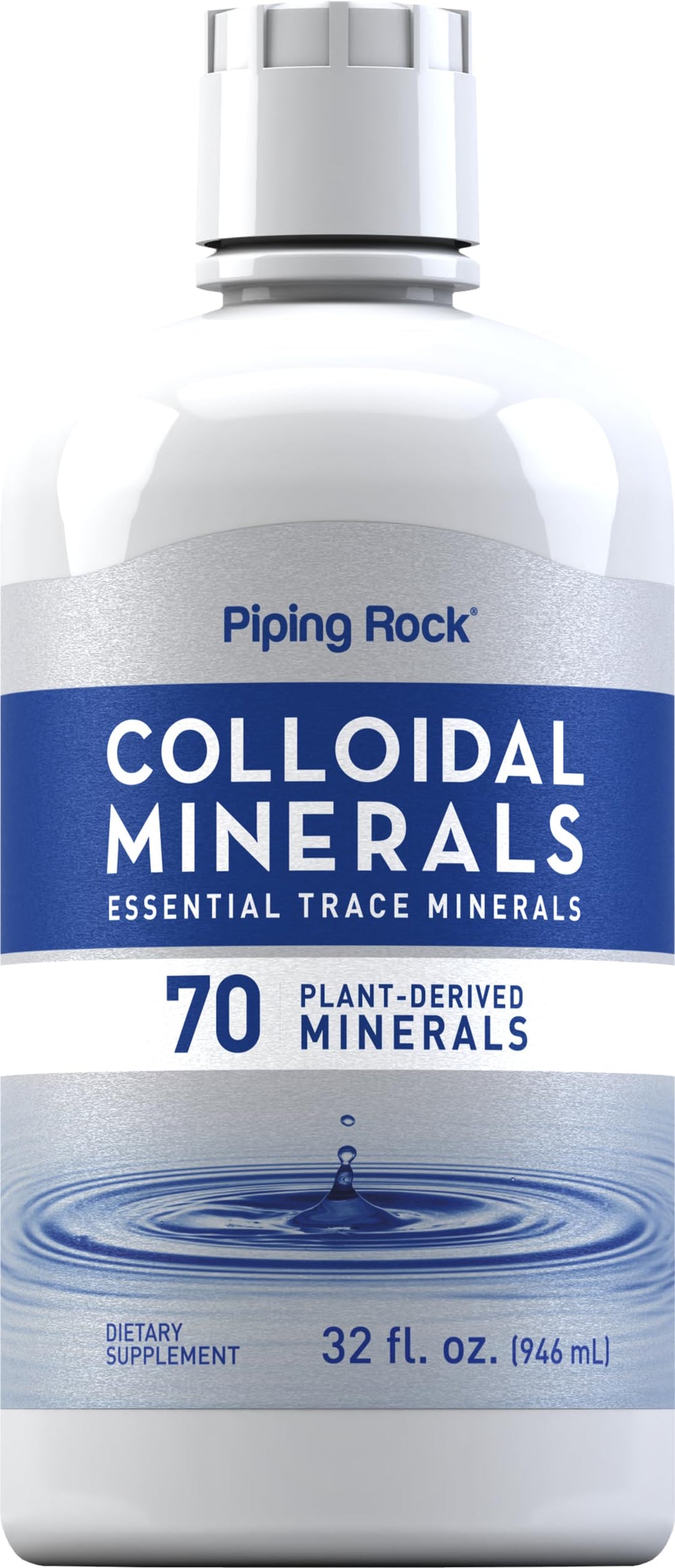 Piping Rock front packaging showing bottle and clear ingredient claims for trust
