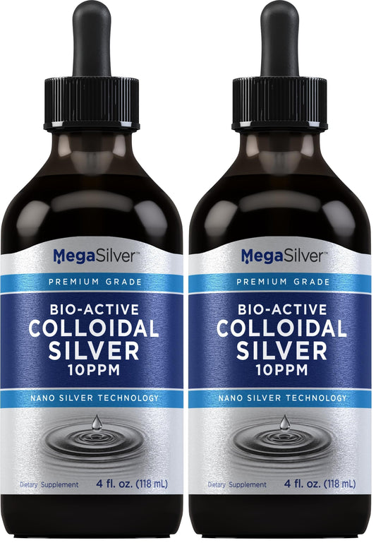 Piping Rock Colloidal Silver Drops bottle and box (4 oz, pack of 2)