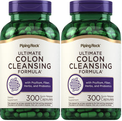 Front view of Piping Rock Colon Cleanse Pills bottle (300 capsules)
