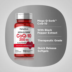 Piping Rock open bottle with softgels visible to show quantity and quick access benefit
