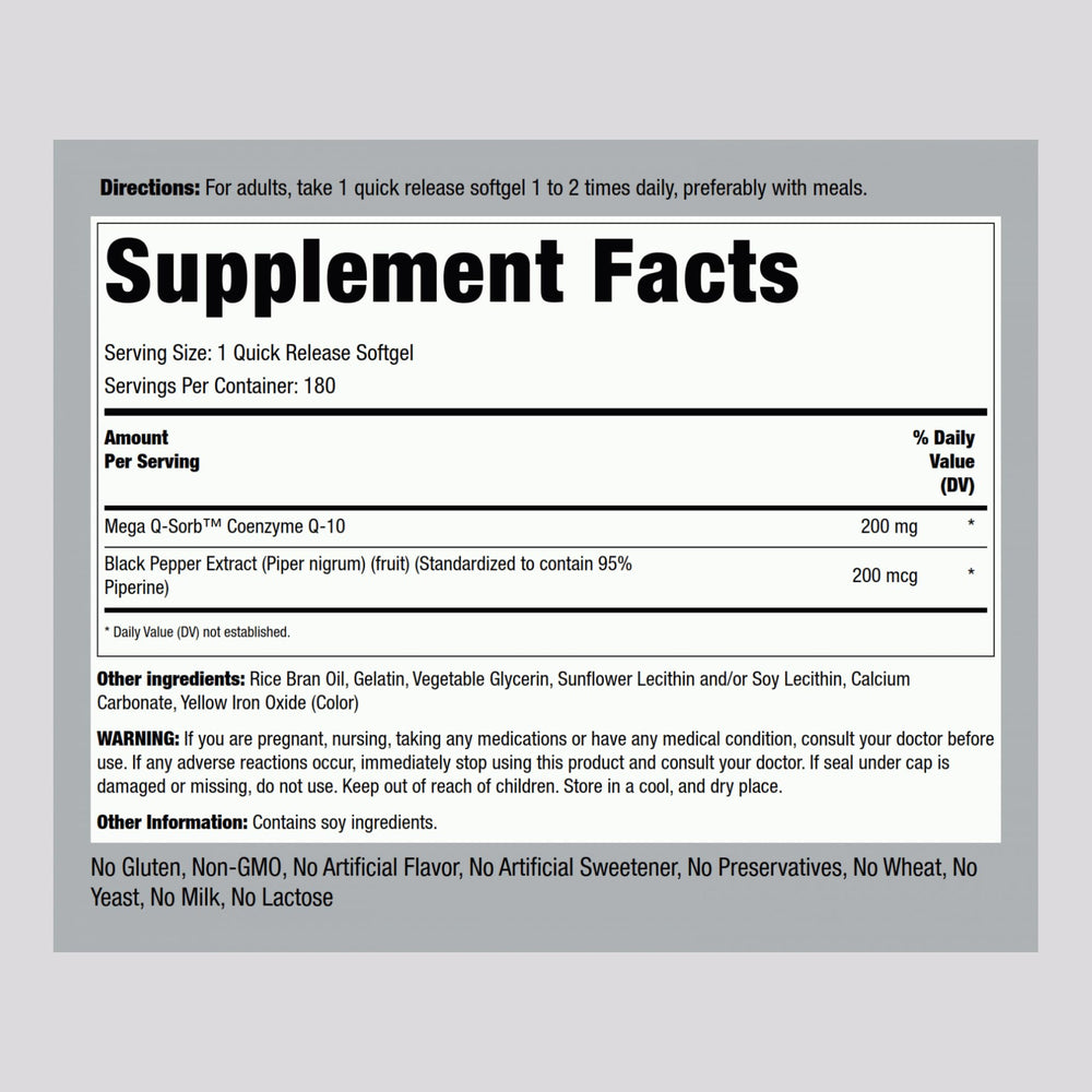 Piping Rock softgels close-up showing smooth texture and quick-release surface