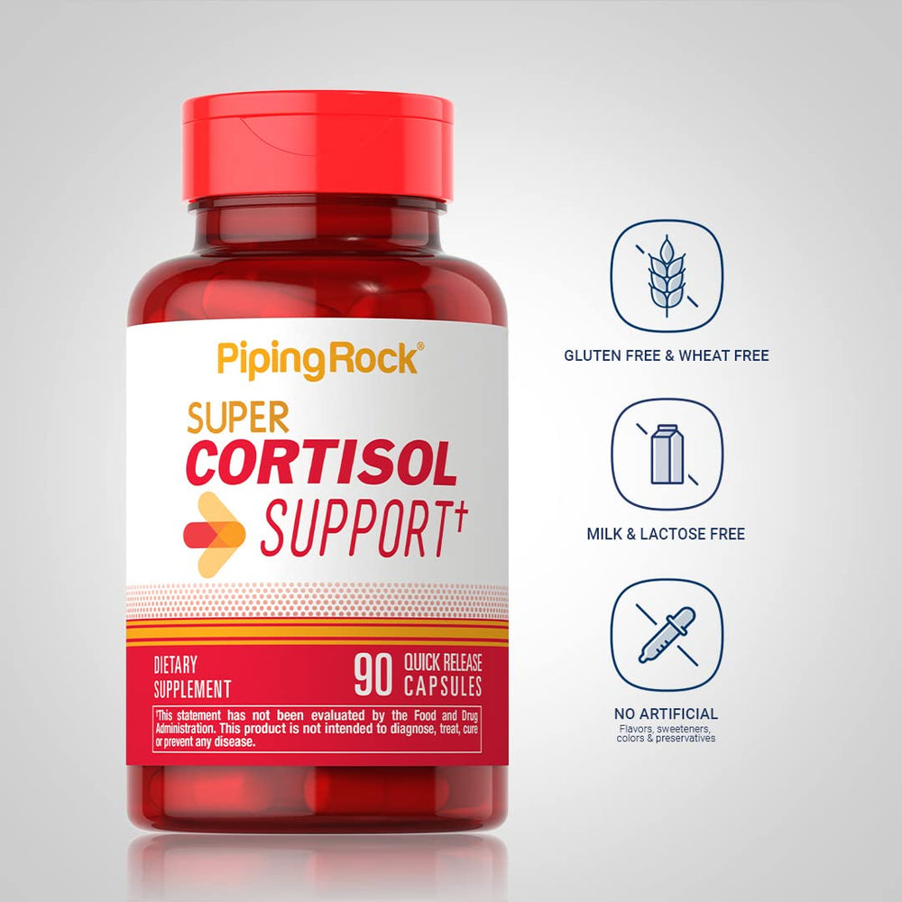 Piping Rock capsules spilled from bottle demonstrating easy serving and portability