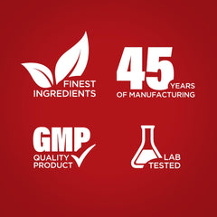 Piping Rock label detail showing ingredient and testing claims for quality assurance