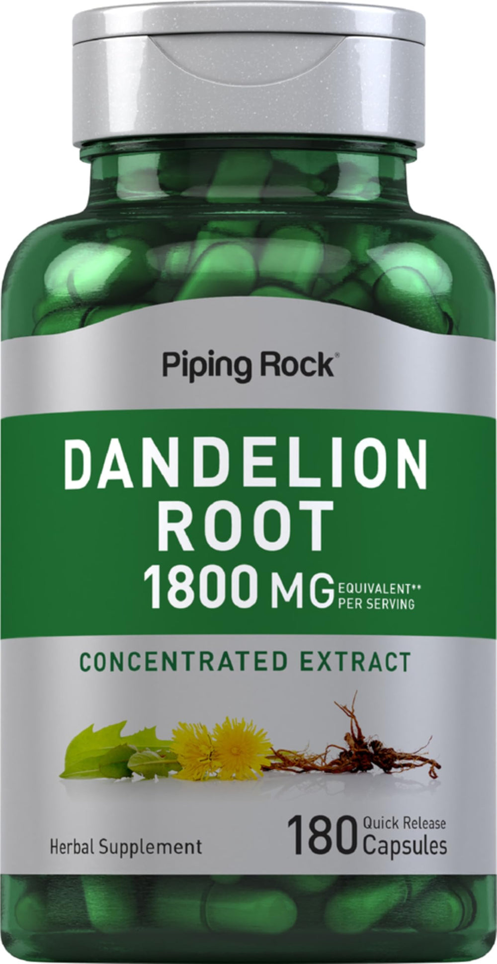 Piping Rock front packaging view showing bottle and branding for easy identification