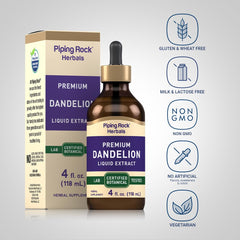 Piping Rock label close-up highlighting purity and testing details