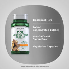 Piping Rock licorice root ingredient shot highlighting natural source and plant-based benefit