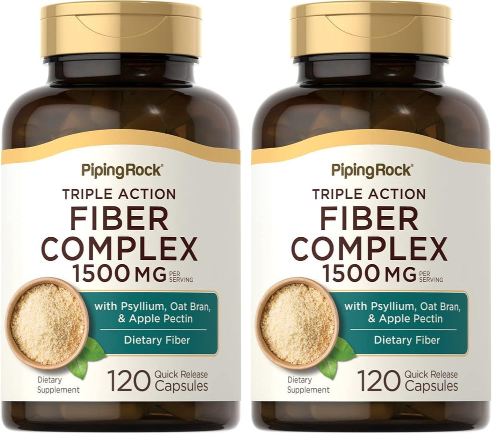 Piping Rock Fiber Complex bottle with label showing 1500mg and 120 capsules