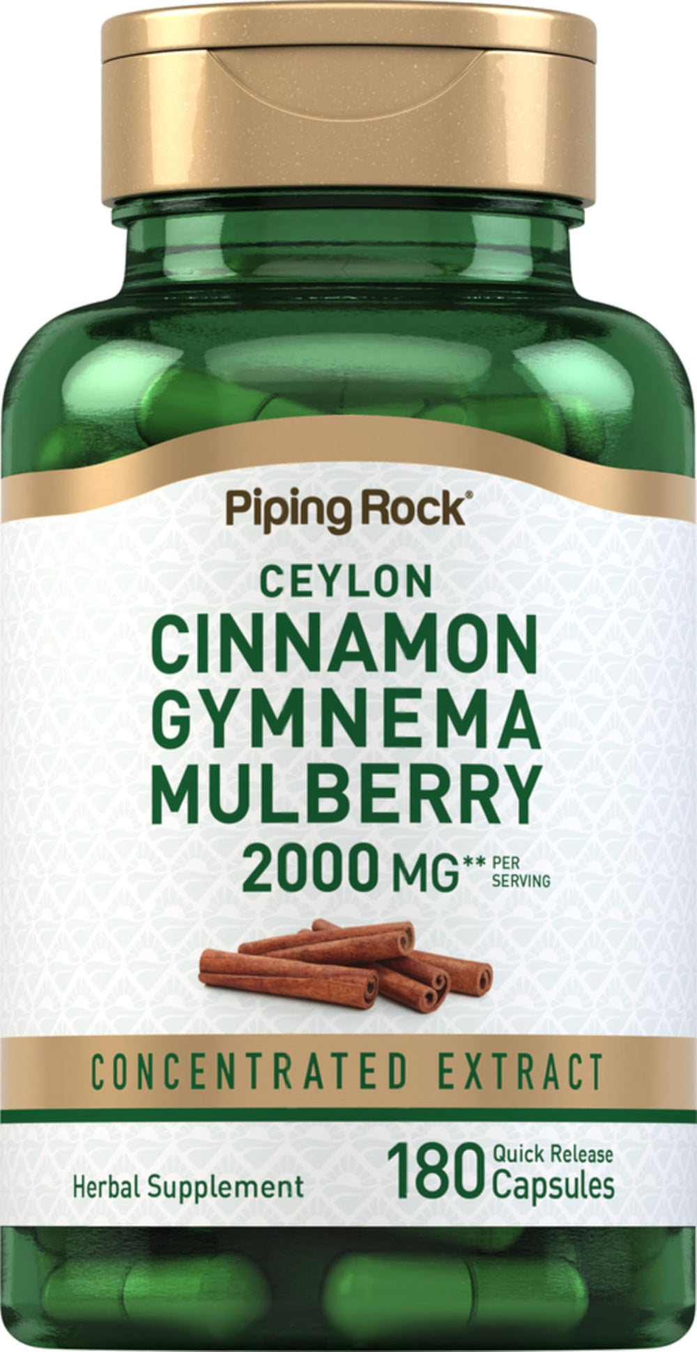 Piping Rock front bottle view showing product branding and benefits