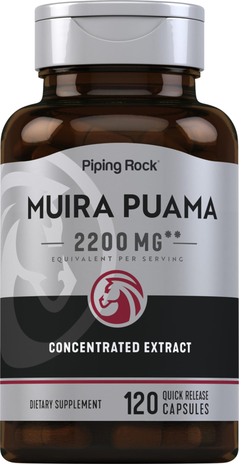 Piping Rock front bottle showing label and capsule count for clear identification and value