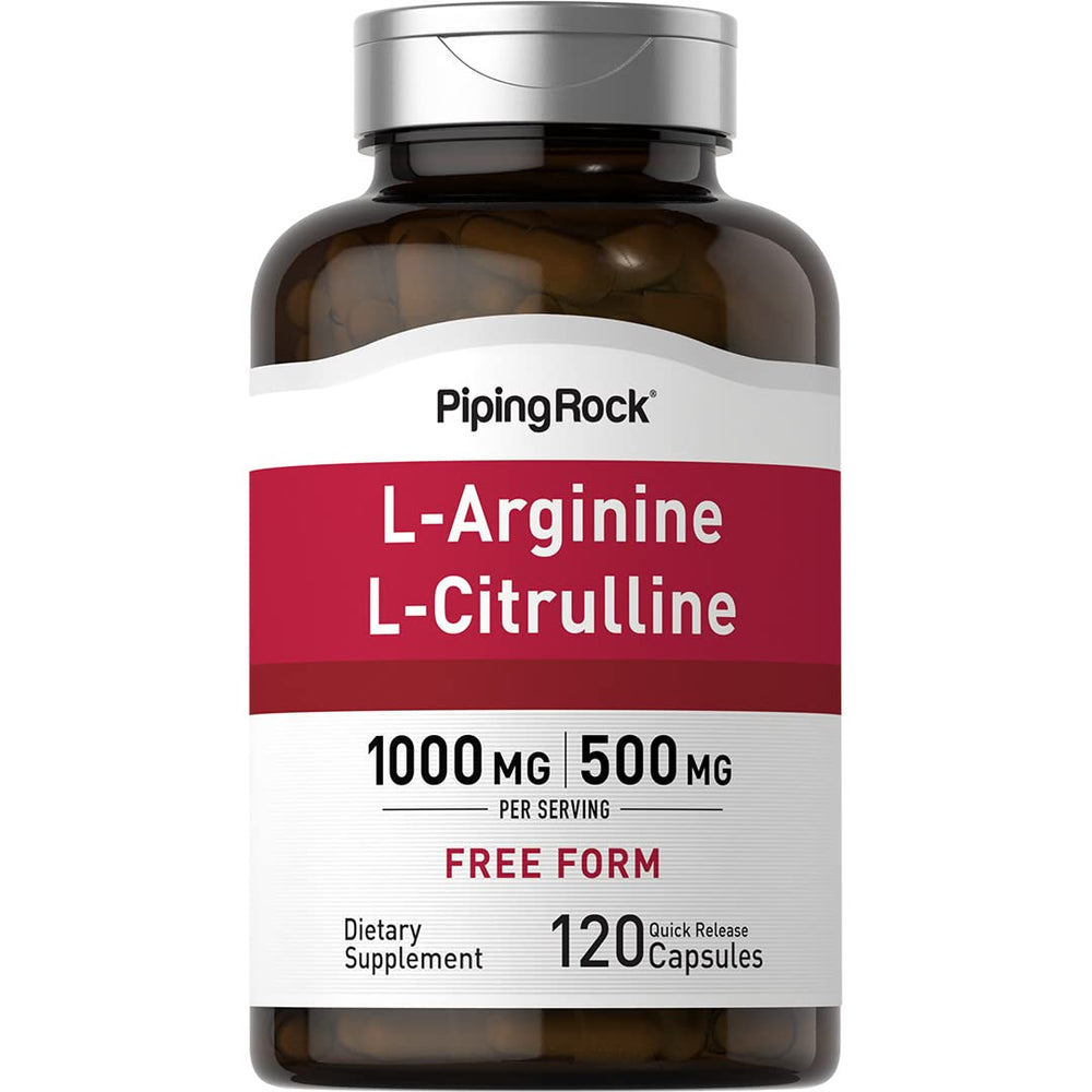 Piping Rock front label on bottle showing supplement identity and benefit