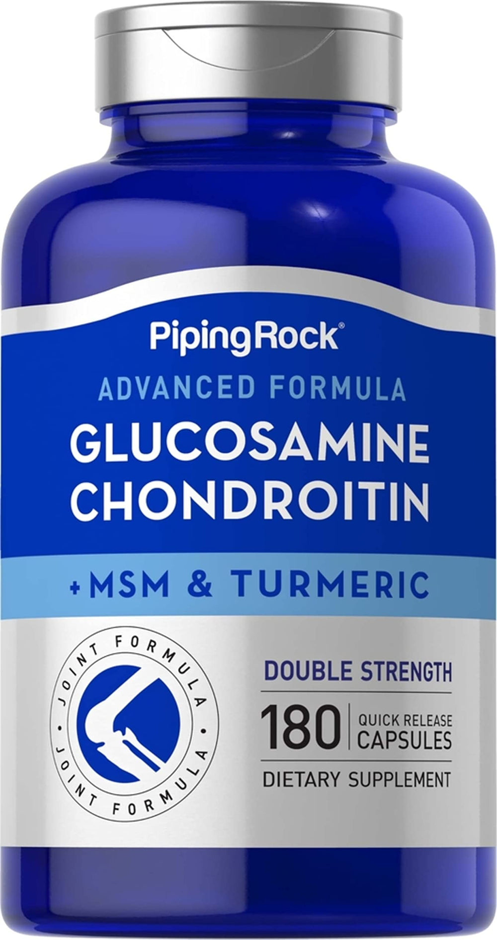 Piping Rock front label showing product name and capsule count for clear identification