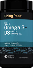 Piping Rock front packaging showing supplement benefits and clear labeling